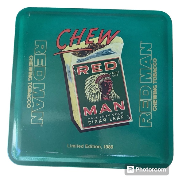 Vintage Limited Edition 1989 Red Man Tobacco Tin - Picture 2 of 5